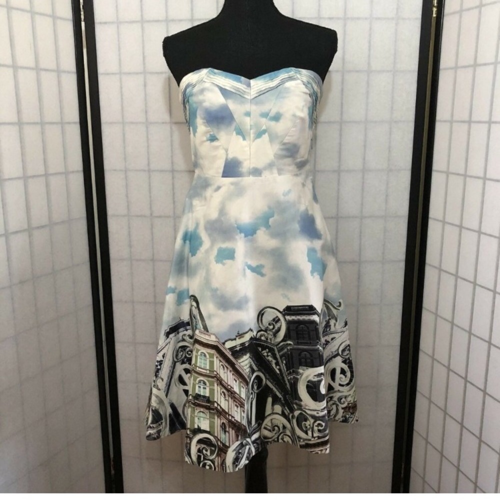 Anthropologie "Skyward Dress" by Moulinette Soeurs Sz 2 Strapless or Strapped - Picture 16 of 16